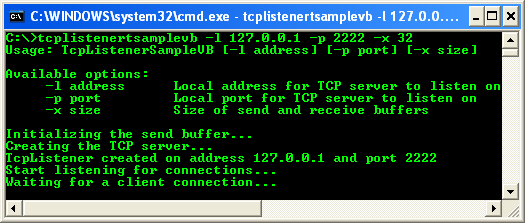 The VB .NET TcpListener and C++ .NET TCP client program and project ...
