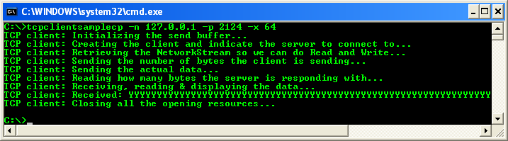 The VB .NET TcpListener and C++ .NET TCP client program and project ...