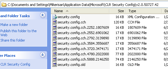 .NET Framework Network Security: the user security configuration file for .NET 2.x