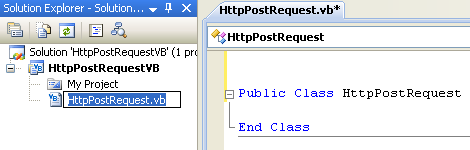 VB .NET Http Post Request Program Example - renaming the source file