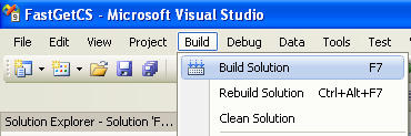 A Simple C# Web Class Performance Measurement Program Example: building the project