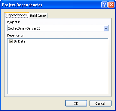 C# Binary Socket Server Program Example - a list of project's dependencies