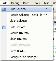 C# Binary Client Socket Program Example - The client program - building the project