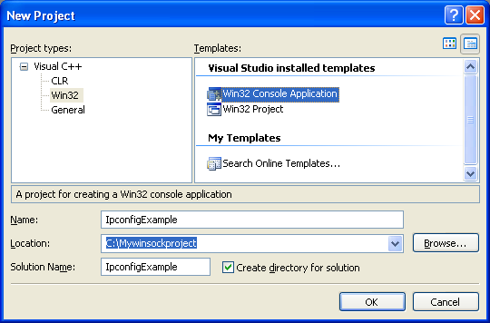IP Helper Functions: IPconfig program example
